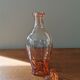 Art Deco pink glass carafe