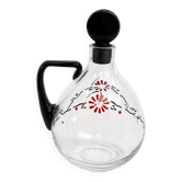 Enamelled glass carafe 1920
