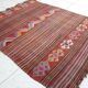 Vintage Turkish kilim, handwoven, 136x167 cm.