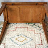 Farmhouse side table in old wood