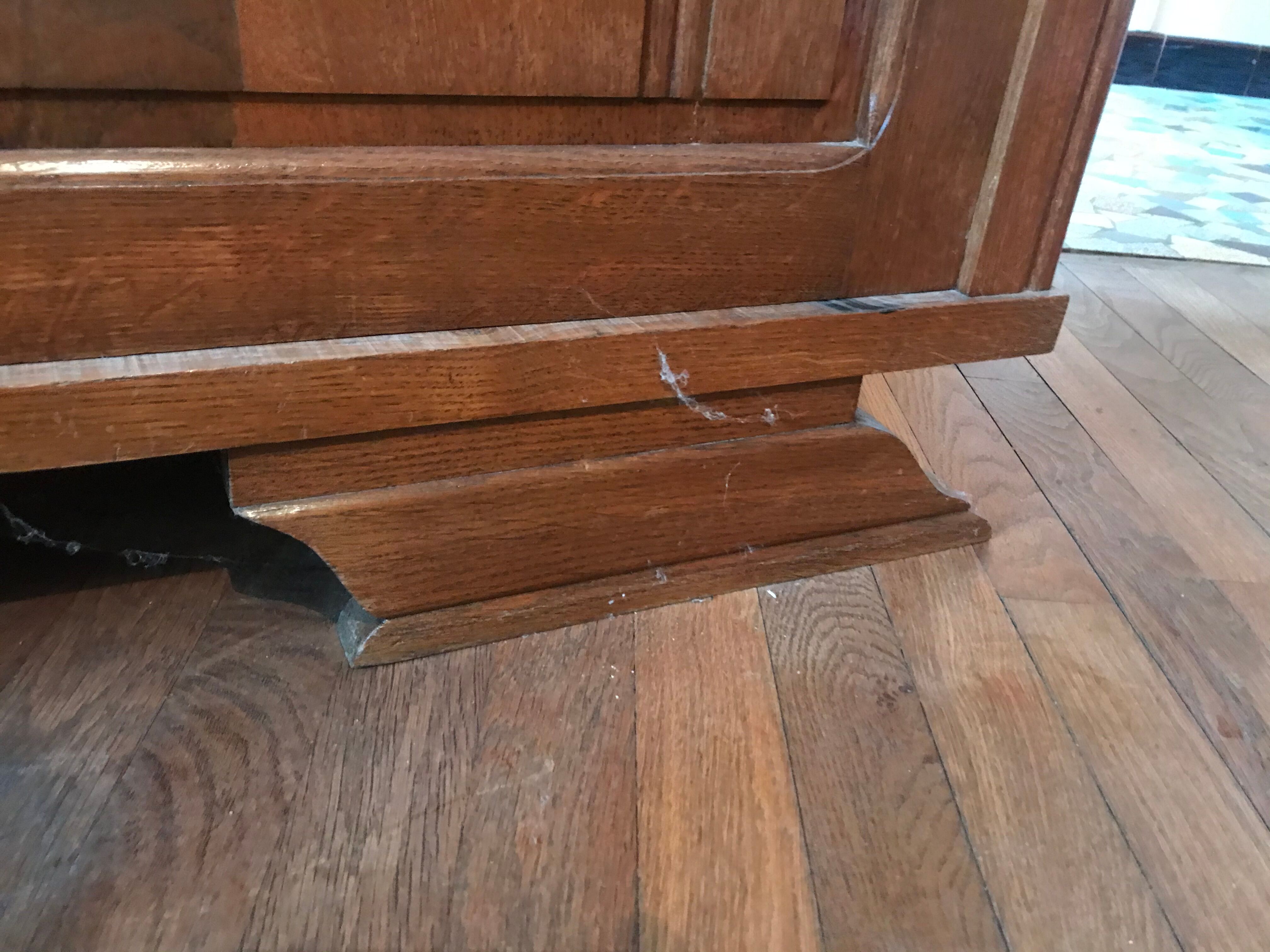 Wardrobe - Solid oak penderie Art Deco era