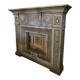 Very important plaster fireplace signed Fontés.