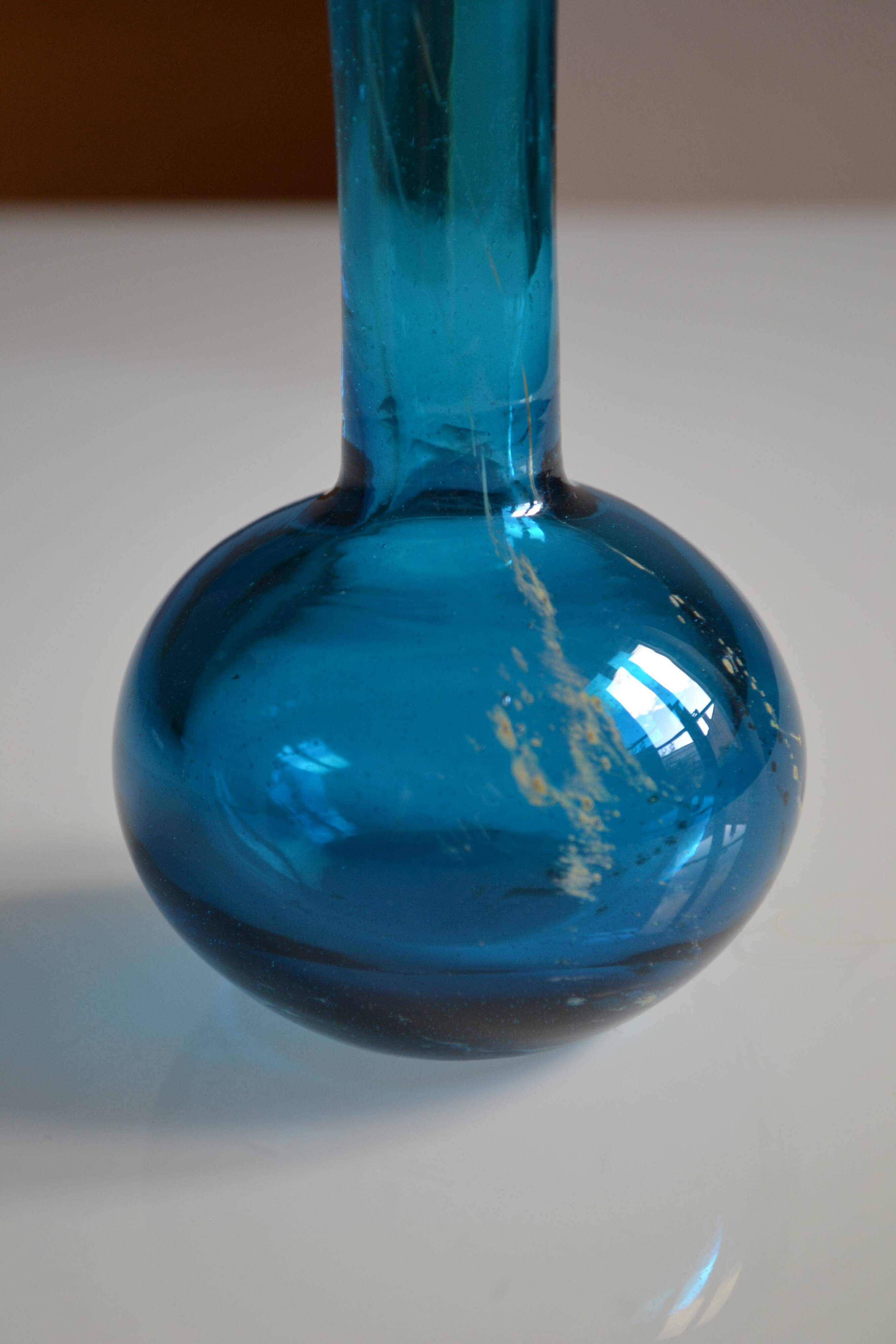 Vase by Michael Harris for Mdina studio in Malta 60s 70s