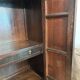 Brown lacquered Chinese wardrobe from Shandong.