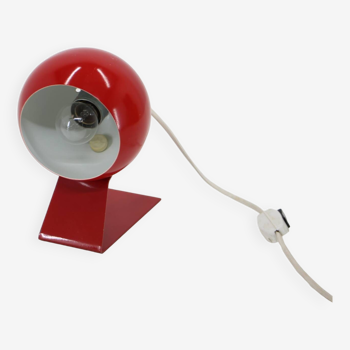 Lampe de table réglable rouge des années 1960, Allemagne