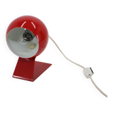 Lampe de table réglable rouge des années 1960, Allemagne