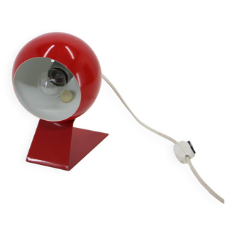 Lampe de table réglable rouge des années 1960, Allemagne