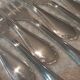 11 silver-plated cake forks by Christofle Pompadour