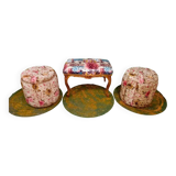 Bench with Louis XV style ottoman