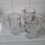 Lot de 3 chopes à bière