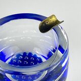 Blue Murano glass ashtray, Italy, 1970s