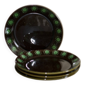 Vintage Savoyard fondue ceramic plates