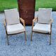 Pair of armchairs from the 50s free-span in blond beech