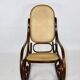 Chaise berçante vintage marron