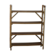 Storage cabinet bookcase shelf in vintage rattan 1970