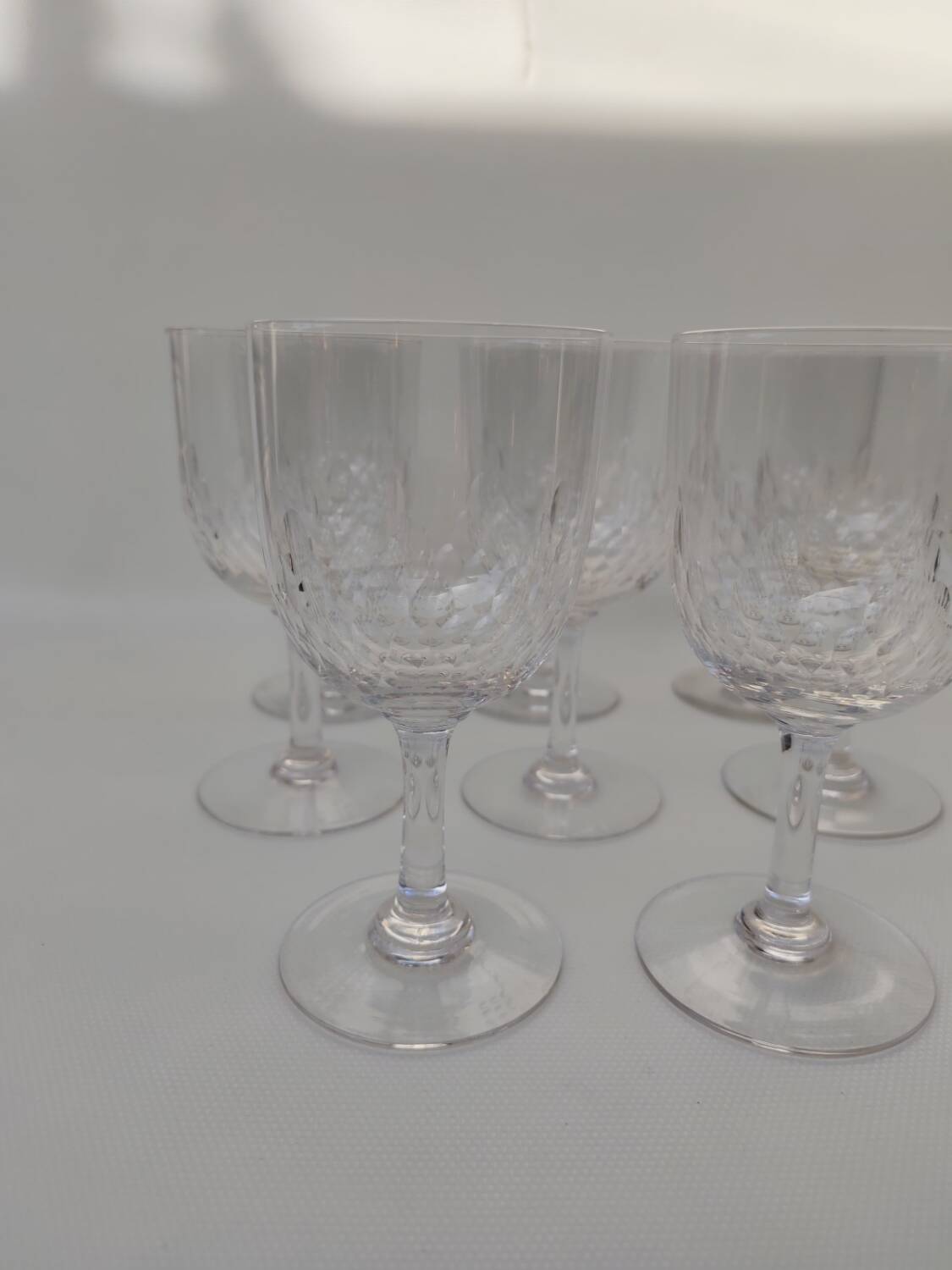 8 large Baccarat crystal glasses, Richelieu model.