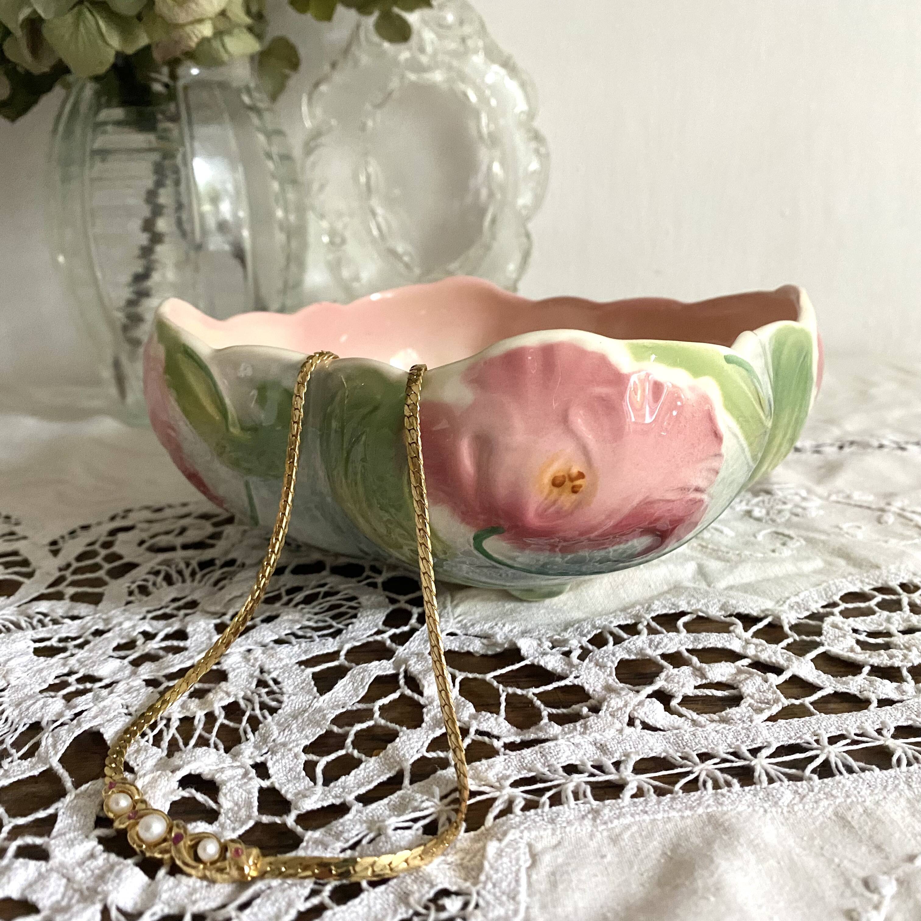 St Clément France Art Nouveau slip dish