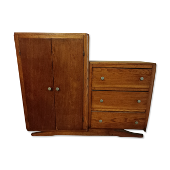Small piece of furniture from the 40s with two doors and three drawers