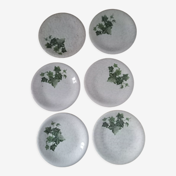 Set of 6 ceramic plates