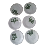 Set of 6 ceramic plates