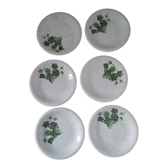 Set of 6 ceramic plates