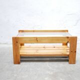 Table basse vintage en pin