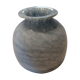 Vase blue ball veined with white
