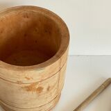 Turned wooden pots and beaters for the kitchen