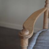 Sofa / Sculptural Danish modern three-seater Scandinavian bench, made by Hans Dau, 1950s.