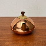 Metal and teak teapot from the mid-century, 1960s.