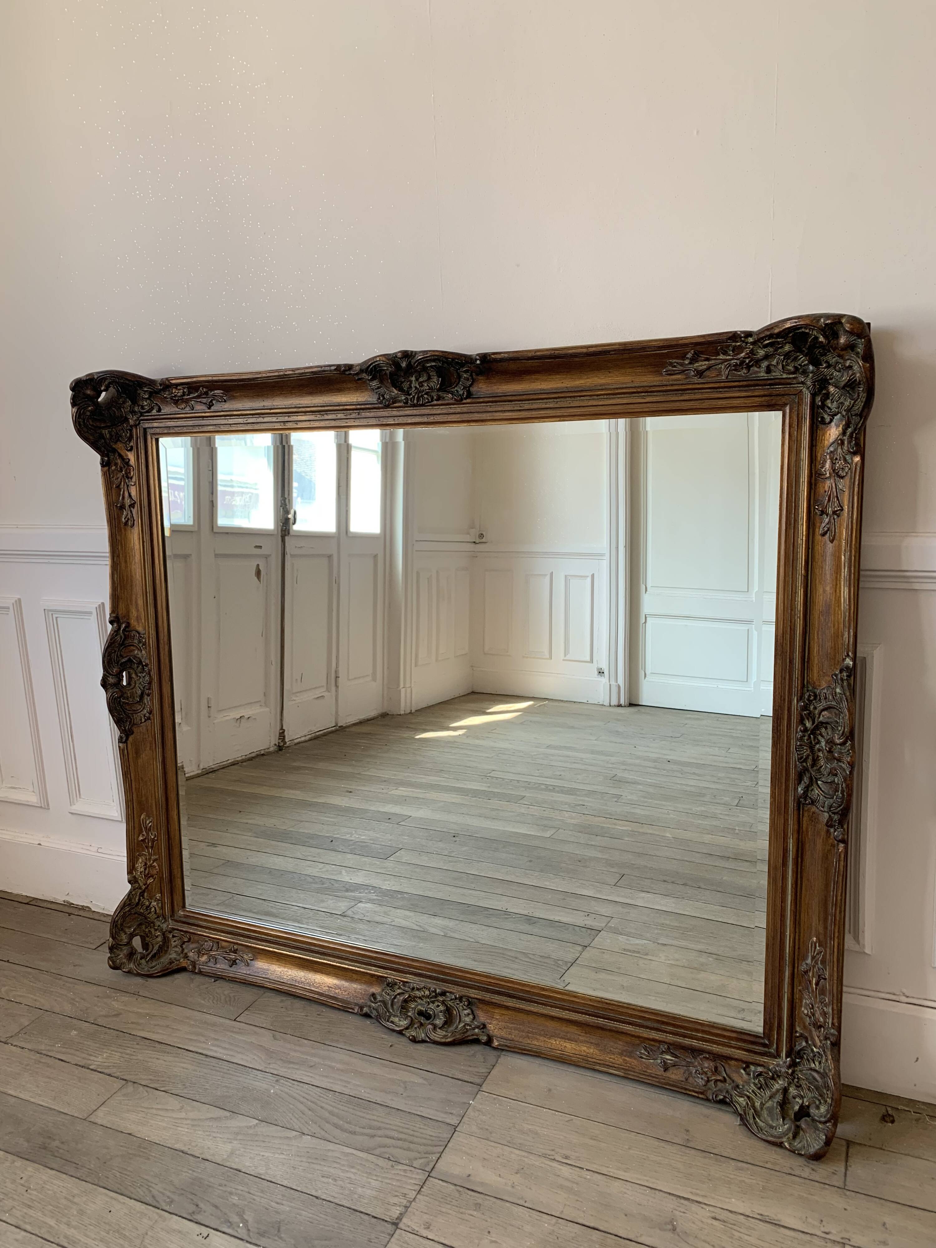 Old beveled mirror 123x142cm