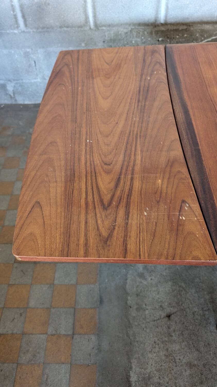 Table scandinave vintage avec rallonges