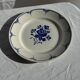 Decorative plate with blue flower pattern D25