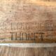 Pair of wooden chairs Thonet vintage bistro 1950