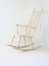 Rocking chair in ecru wood