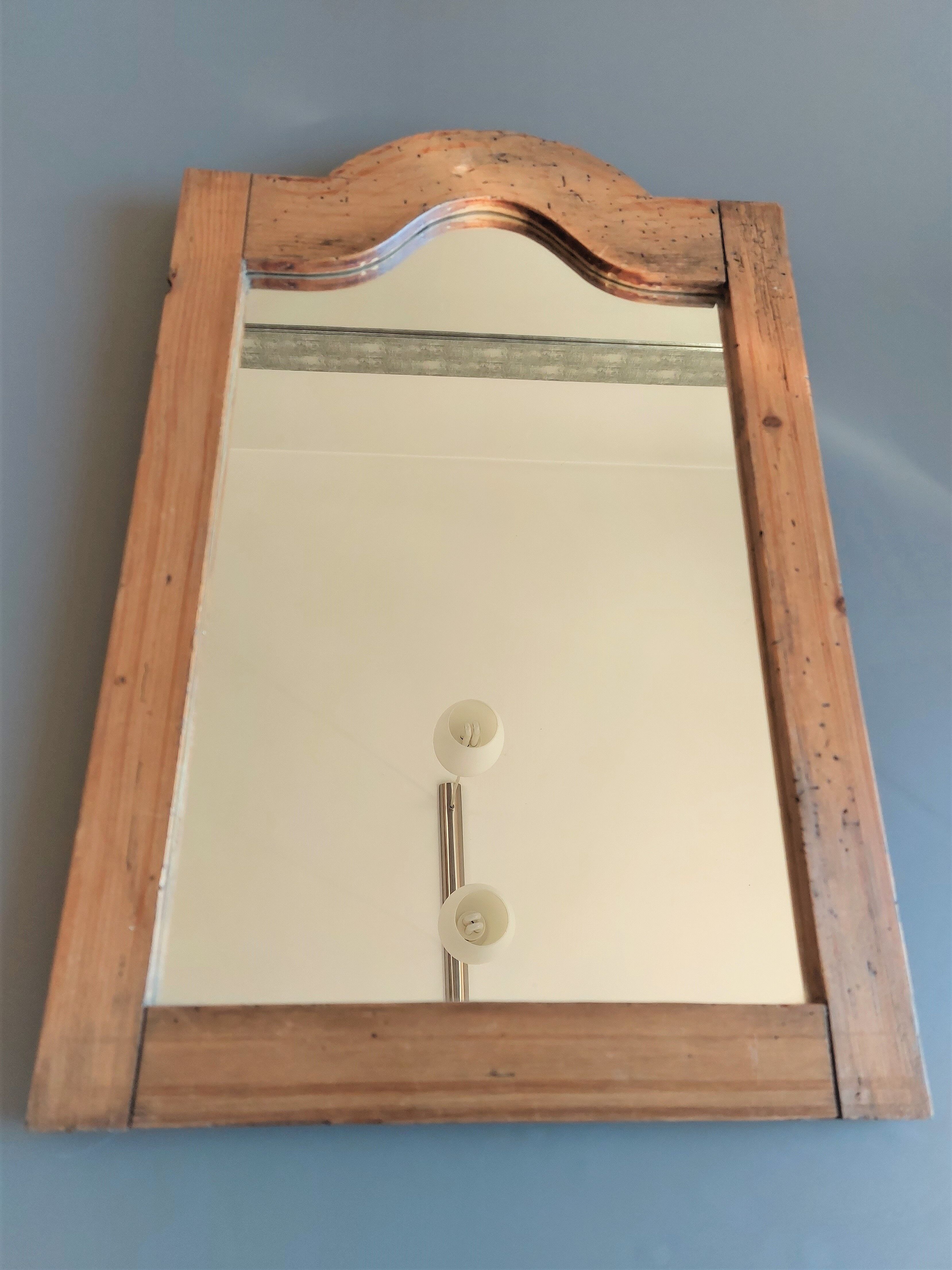 Duo de miroirs encadrement noyer