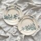 2 flat plates in iron earth “Mignon” Longwy