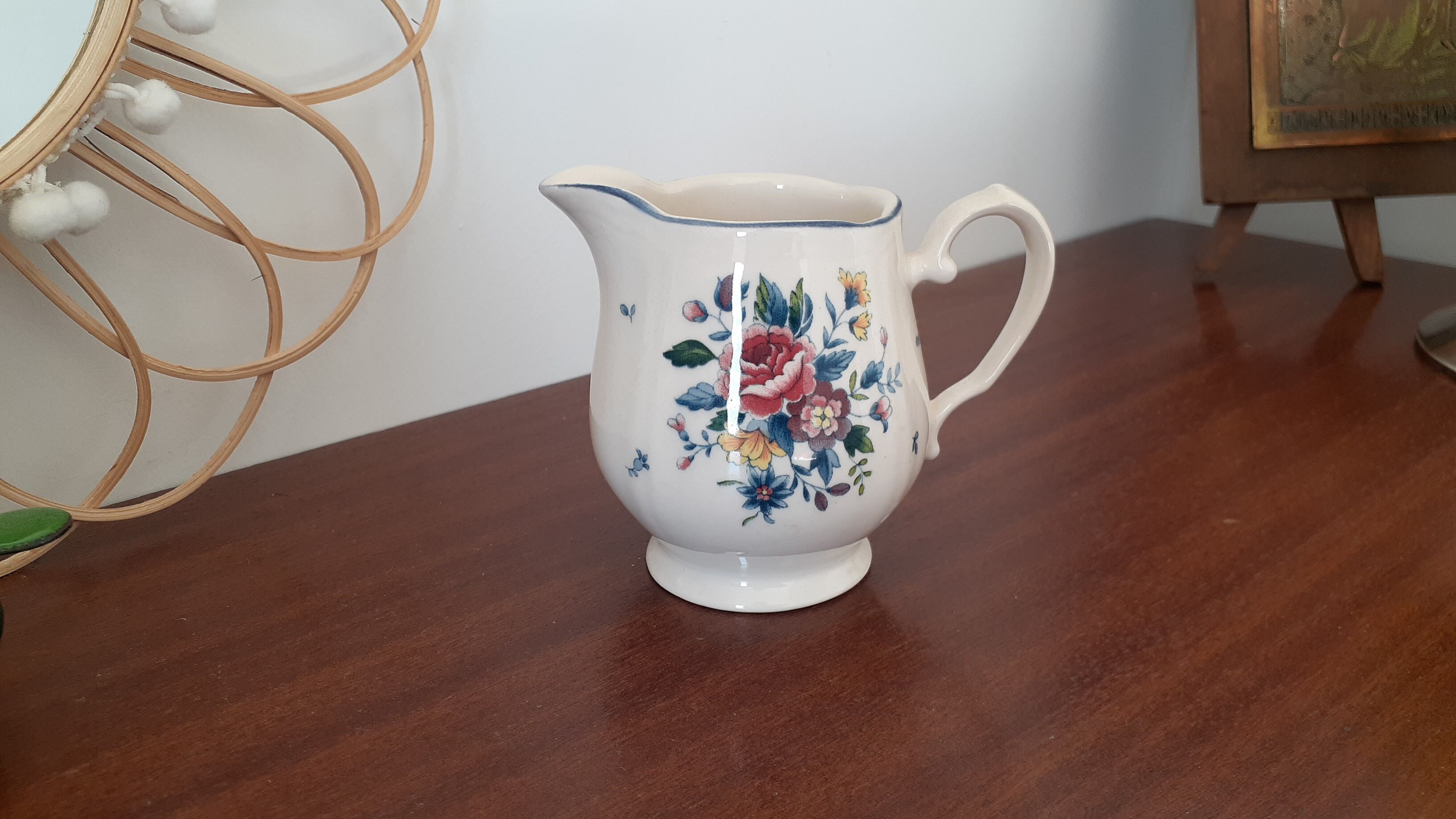 Flowery milk jug