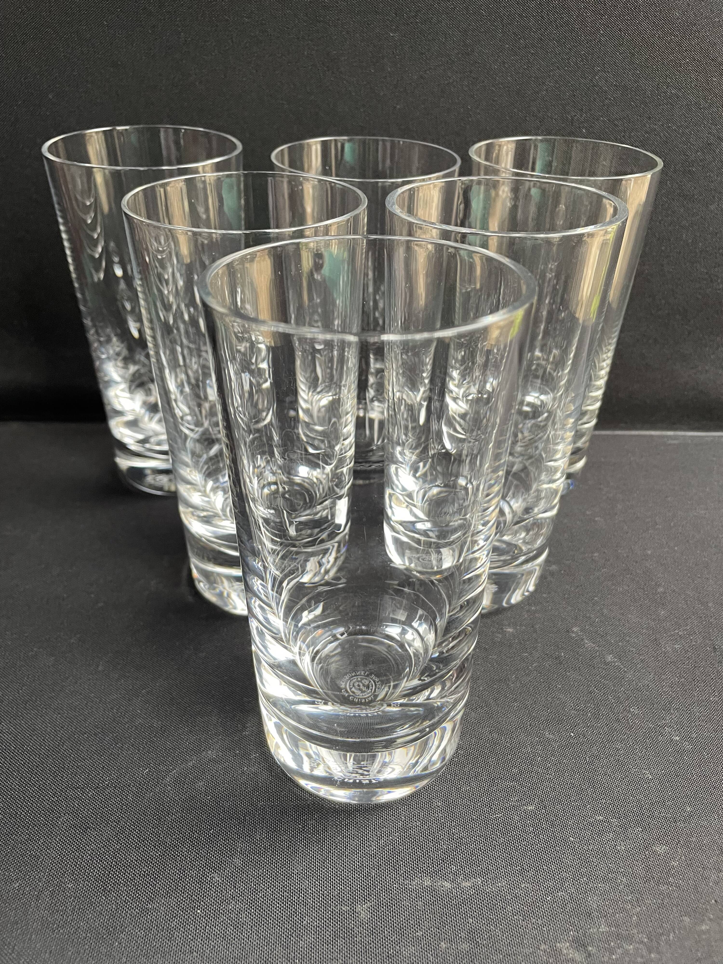 6 Baccarat Perfection Mugs