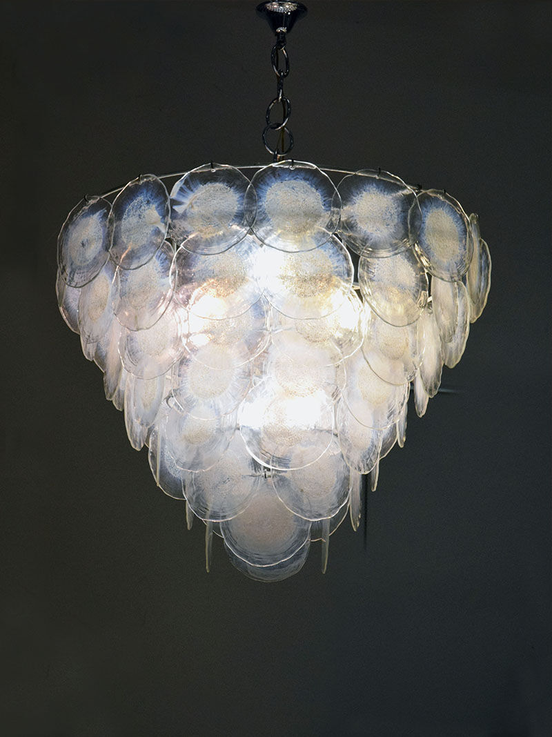 Glass chandelier