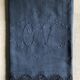 Antique Linen and Hemp Sheet Dyed in Night Blue