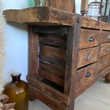 Old wooden workbench