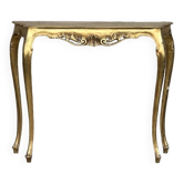 Console en résine doré