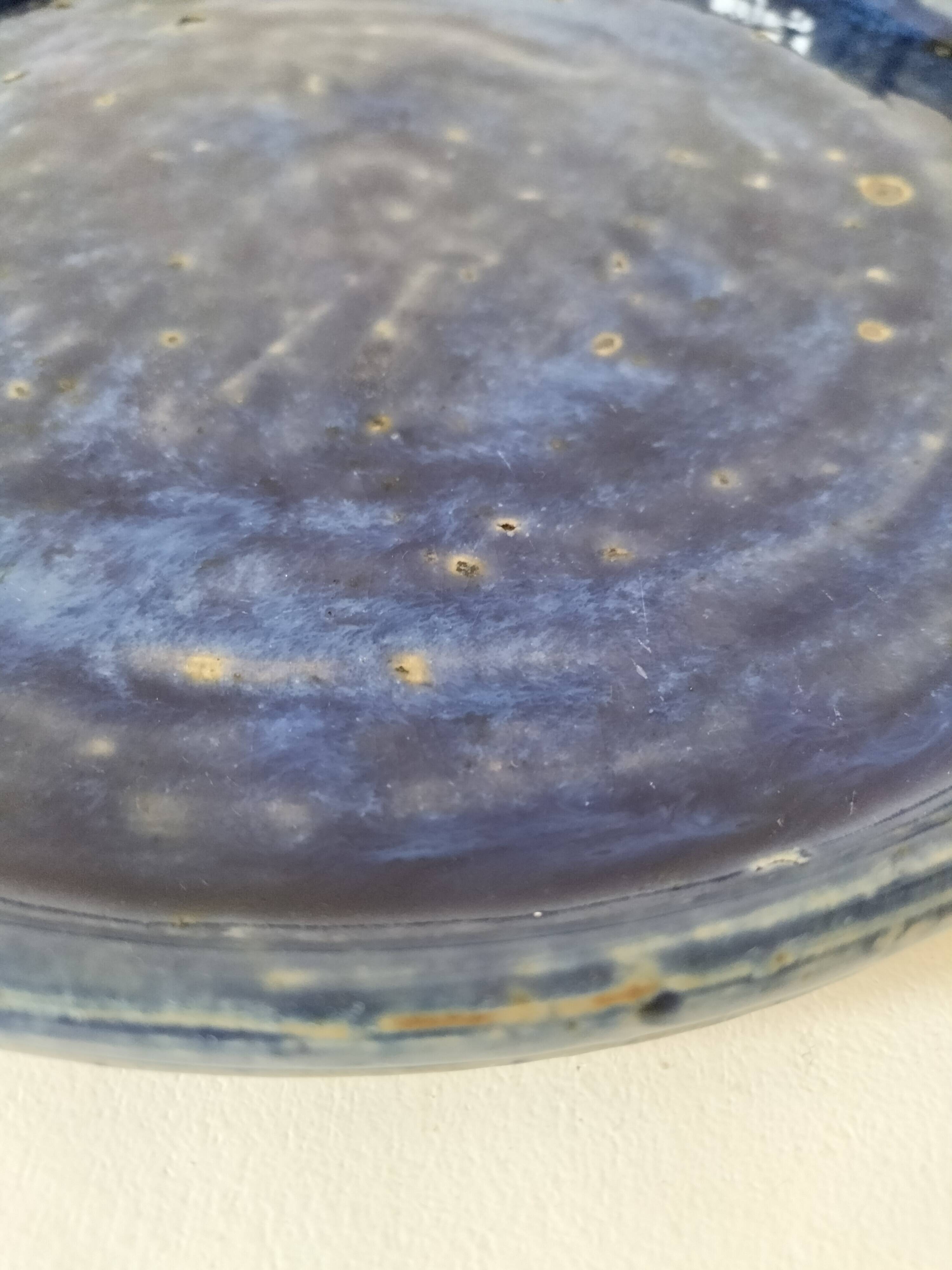 Large enamelled stoneware bowl signed Joseph Talbot, La Borne