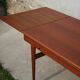 Ejvind A. Johansson scandinavian danish teak extendable dining table for Ivan Gern Mobelfabrik 60