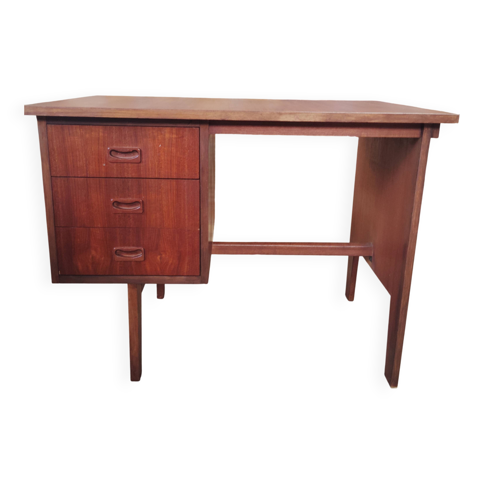 Vintage Scandinavian-inspired teak desk