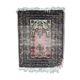 Vintage carpet uzbek bukhara handmade 46cm x 56cm 1950s, 1c765
