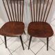 Suite of 4 chairs of bistrot Baumann vintage model Mondor and Minuet