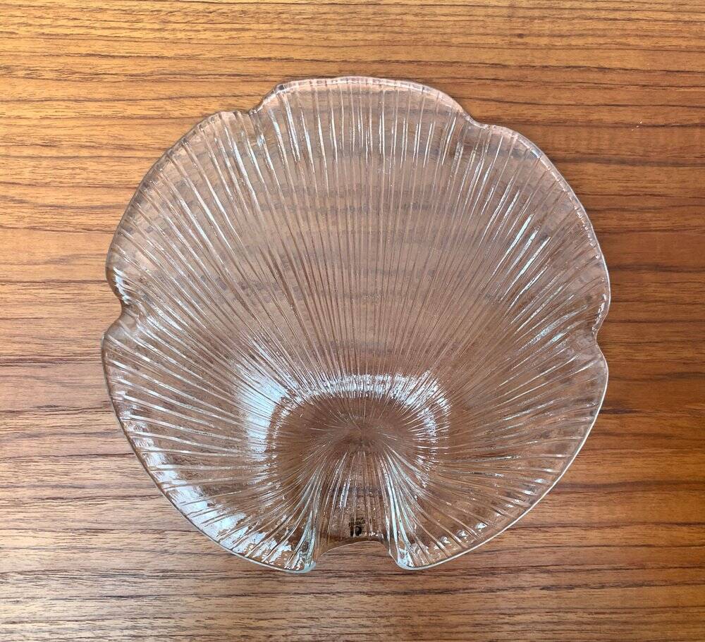 Vintage Swedish Glass Bowl from Pukeberg Glass, 1970s