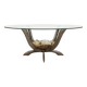 Rare 20thc french dining table by jacques duval brasseur, france c.1970